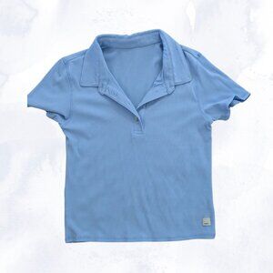 Vuori Fitted Polo - Light Blue - Size Large